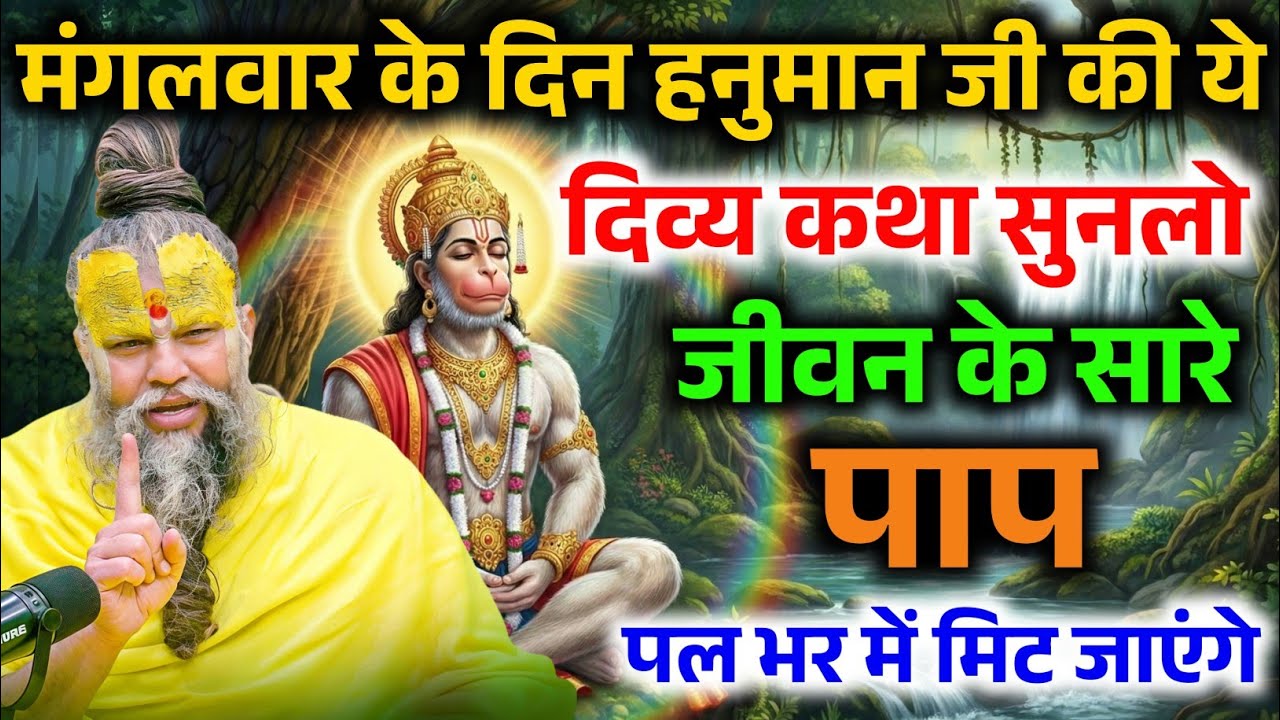 मंगलवार के दिन हनुमान की कथा सुनने मात्र से, जीवन सारे पाप नष्ट हो जाएंगे ! Premanand Ji Maharaj