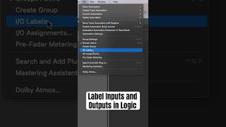Full Logic Pro | Label Inputs, Outputs, Busses | I/O Labels #musicproduction #logicpro Update