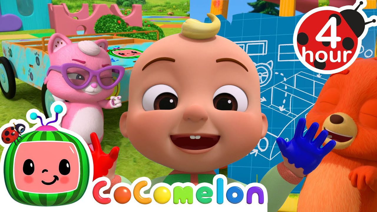 JJ and Friends Sing The High-Five Song | Cocomelon - JJ's Animal Time | Moonbug Kids - Fun Zone