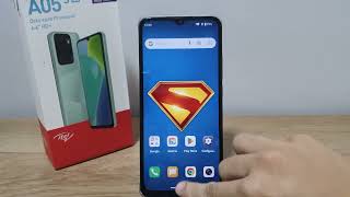 Como ativar a navegação por gestos no Itel A05s 