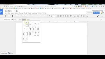 Using the Equations Editor in Google Docs