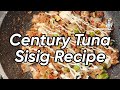 Century tuna sisig with pork chicharon lutong ina by chow