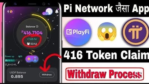 PlayFi  Everyday 5$/10$ Earning  सो के कमाओ Same Pi Network PlayFi app mining project Withdraw Hindi
