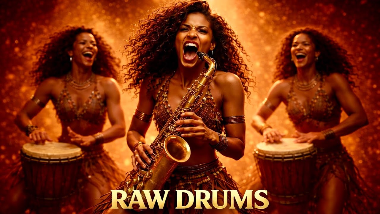 Afro Tech House — RAW African Drums Djembe & Sax | High Energy Tribal, Vol. 2 Instrumental mix