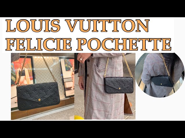 LOUIS VUITTON Felicie Pochette MONOGRAM Canvas WalletOnChain LV Attention  to Details M61276 PearlYao 