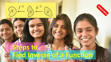 Steps to Find Inverse of a Function with Example HINDI URDU