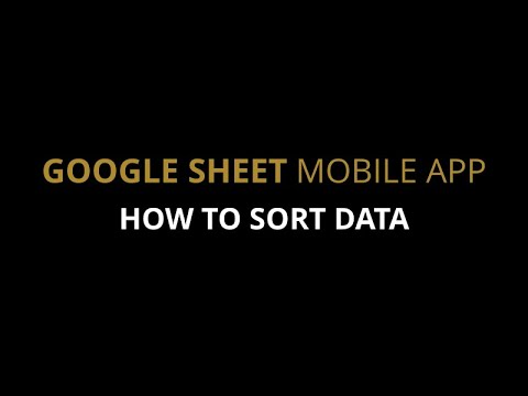 How to sort