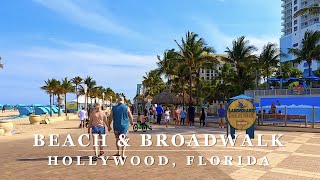 [4K] HOLLYWOOD BEACH & BROADWALK - Florida 4K relaxing Scenic Beach Walking Tour with Binaural 🎧 screenshot 5