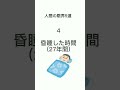 人間の限界5選#shorts #限界 #雑学