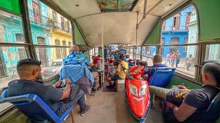 Crazy Tour Inside the Poorest Public Transport Bus of Cuba