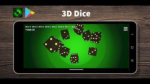 Demo video for the Dice Dice Dice Android app