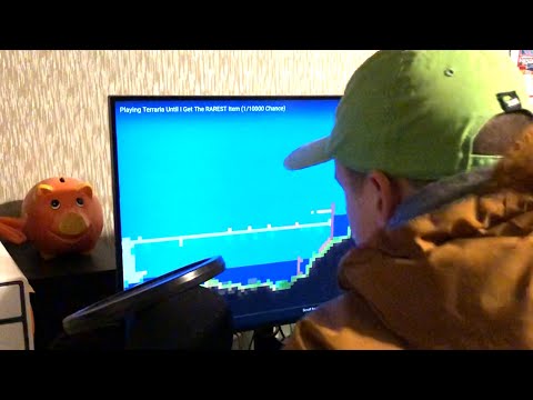 Playing Terraria Until I Get The RAREST Item (1/10000 Chance)