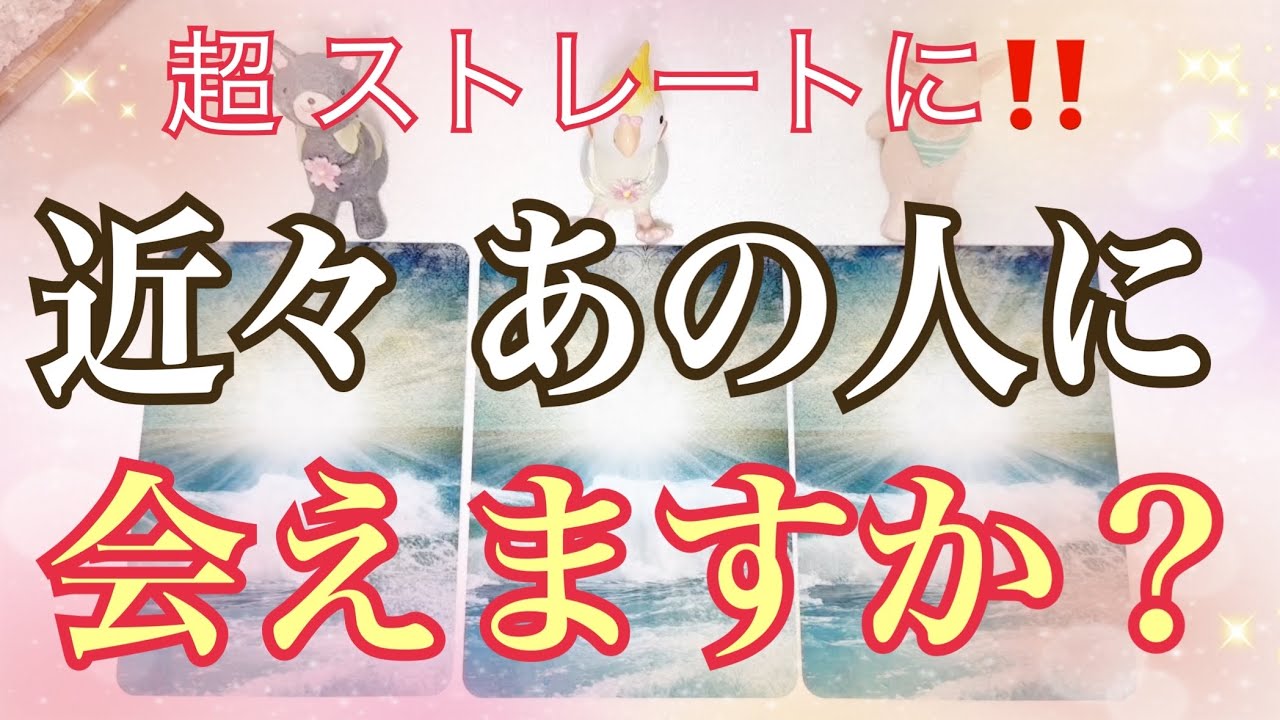 ズバリ‼️いつ頃❓近々あの人に会えますか❓あの人の思いは❓ストレートにリーディング✨