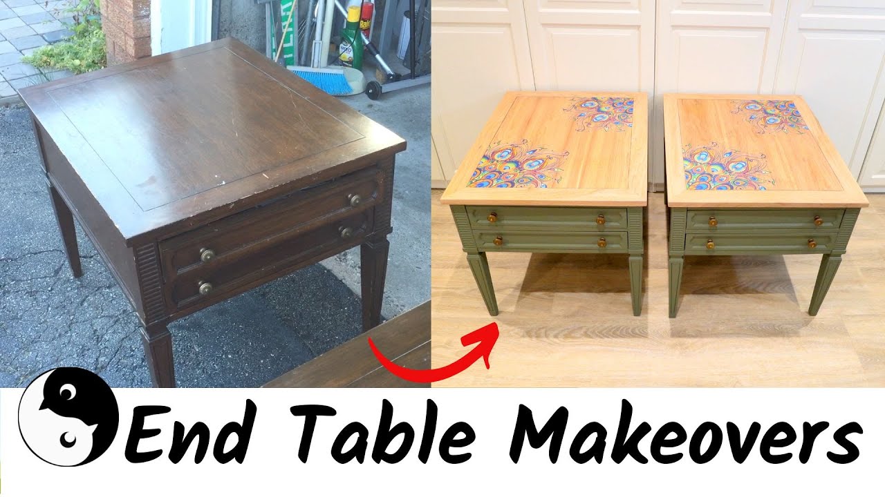End Table Makeovers | Birdz of a Feather - YouTube
