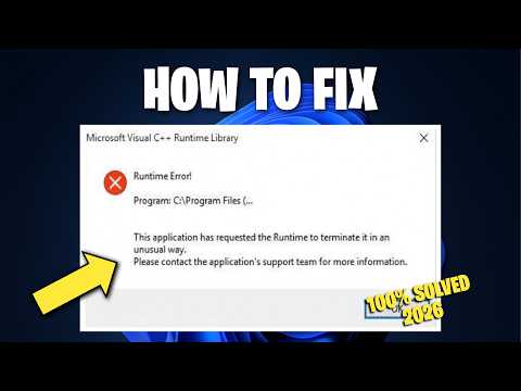 Fix Microsoft Visual C++ Runtime Errors FAST with These 2 Simple Steps