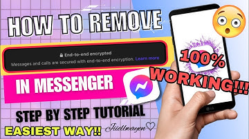 HOW TO REMOVE END TO END ENCRYPTION IN MESSENGER 2024 | REMOVE END TO END ENCRYPTION MESSENGER 2024