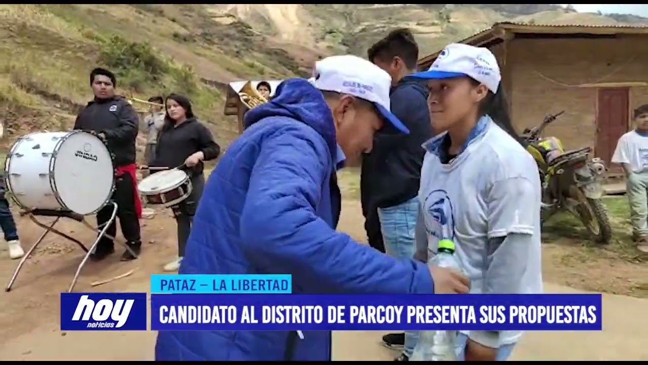 Candidato al distrito de Parcoy presenta sus propuestas
