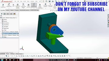 CAM & FOLLOWER MECHANISM ANIMATION  IN   SOLIDWORKS 2016
