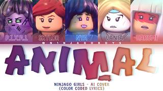 [Ai Cover] Ninjago Girls - Animal (Orig. By Katseye) Color Coded & 