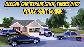 Greenville, Wisc Roblox l ILLEGAL Automotive Repair Shop POLICE SHUT DOWN Roleplay