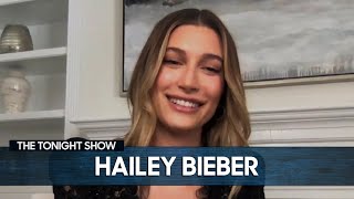 Hailey Bieber Dishes on Quarantine with Justin Bieber & New YouTube Channel | The Tonight Show