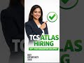 TCS Atlas Hiring Freshers 2026 | IT Roles | Age 18–28 | Apply Now #shorts #public #graduate #jobs