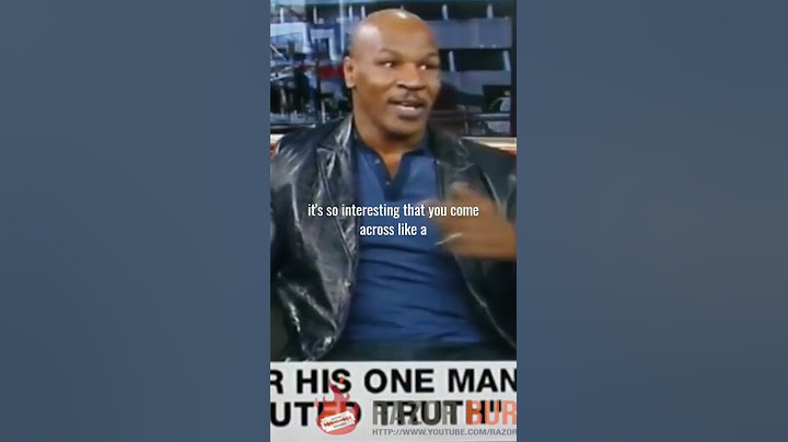 Mike Tyson calls reporter a piece of shit