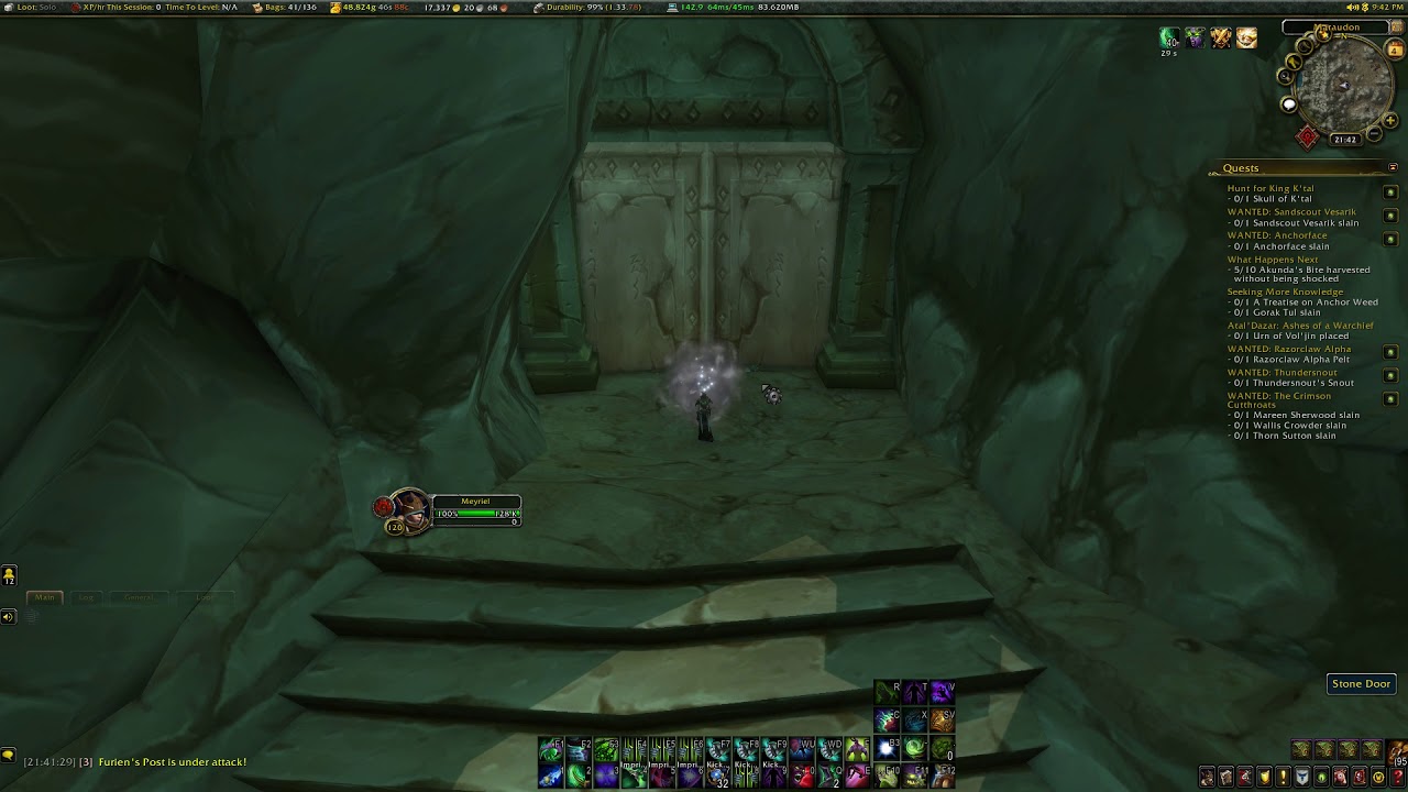 WoW Maraudon The Wicked Grotto entrance (Purple)