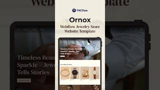 Webflow Template For Jewelry Store Website - Ornox