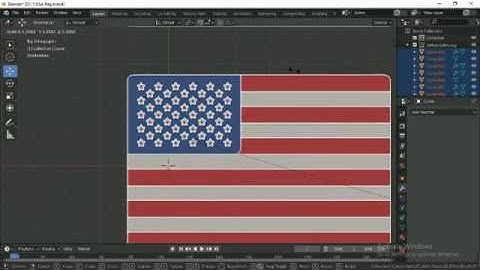 Create Amrican Flag in blender in 3 minutes | Blender Tutorial