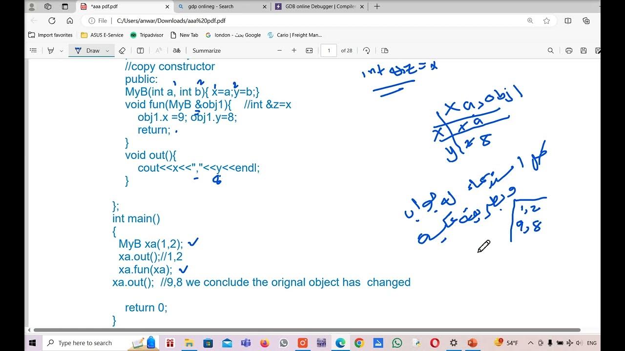 v7 cpp passing or returning objects by reference or by value - YouTube