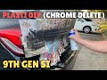 How To Plasti Dip: 9th Gen Honda Civic Si Chrome Delete