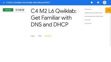 C4 M2 L6 Qwiklab: Get Familiar with DNS and DHCP