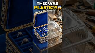 Plastic Box to Luxury Jewelry Case! ✨ #TrashToLuxury