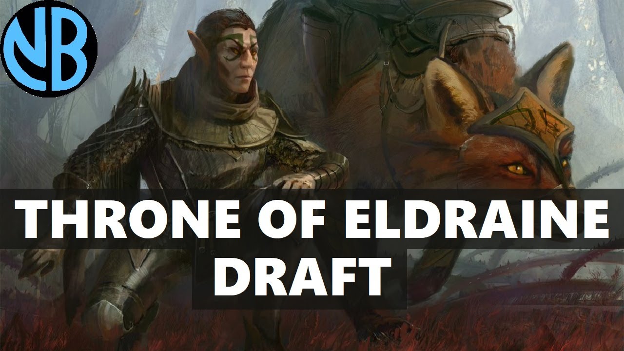 THRONE OF ELDRAINE DRAFT IS INCREDIBLE!!! UNDEFEATED ON MY FIRST TRY?!? (Sponsored by Wizards)