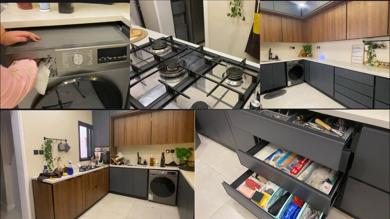 تنظيف عمييق للمطبخ 🧼🫧خليته يلمع لمع ✨سمعت كلامكم وغيرت ترتبت المطبخ والنتيجة روووعه 👍