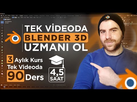 BLENDER 3D DERSLERİ ( Tek Videoda Sıfırdan İleri Seviye Her şeyi Öğren )