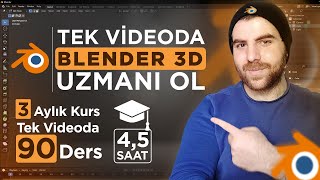 BLENDER 3D DERSLERİ ( Tek Videoda Sıfırdan İleri Seviye Her şeyi Öğren )
