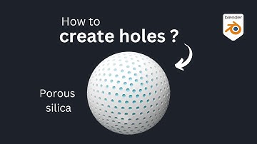 How to add holes on a sphere | Blender tutorial | Scientific Illustration