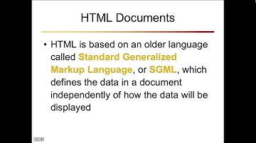 CS 401 Intro to HTML - Part 1 of 2