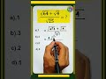 Logical Explanation.#algebra #maths #learnmath #mathpractice #squareroot #choice