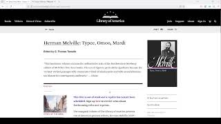 Library of America Vol 1 Review: Melville: Typee, Omoo, Mardi