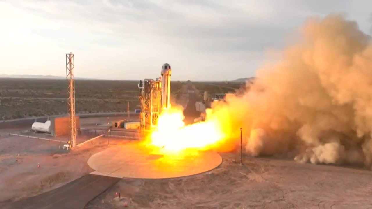 Watch Blue Origin launch into space with Katy Perry, Gayle King aboard ...