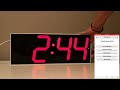 LED Wall Clock with 4 Digits, Countdown, Countup, NTP server WIFI