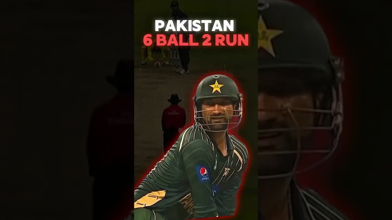 When Pakistan Need 2Run In 6Balls 😮 