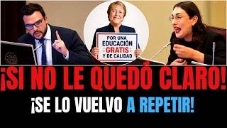 ¡TENSIÓN TOTAL! Neumann LE PARÓ LOS CARROS a Schneider por defender reformas de Michelle Bachelet