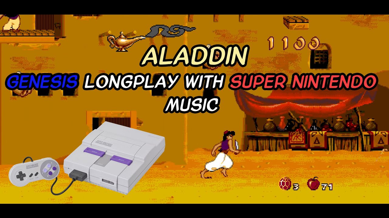 Aladdin Longplay - Genesis Game with Super Nintendo Music - YouTube