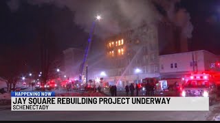 Jay Square rebuilding project underway in Schenectady