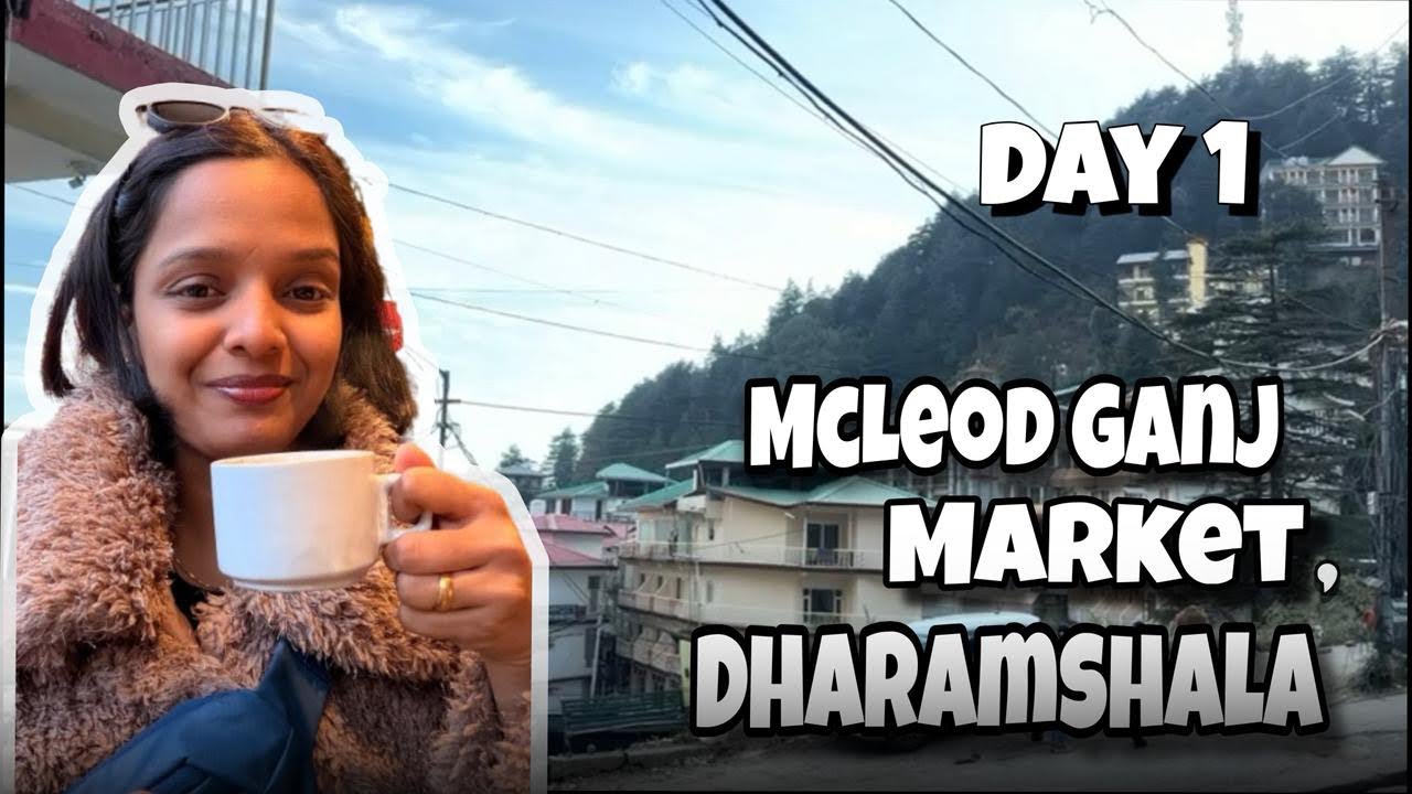 Shopping place in (Dharamshala) McLeod Ganj Market 🛍️🌸