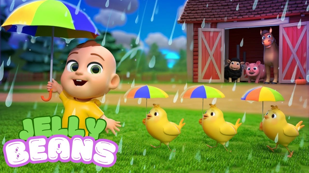 Rain Rain Go Away  | JellyBeans Nursery Rhymes & Kids Songs